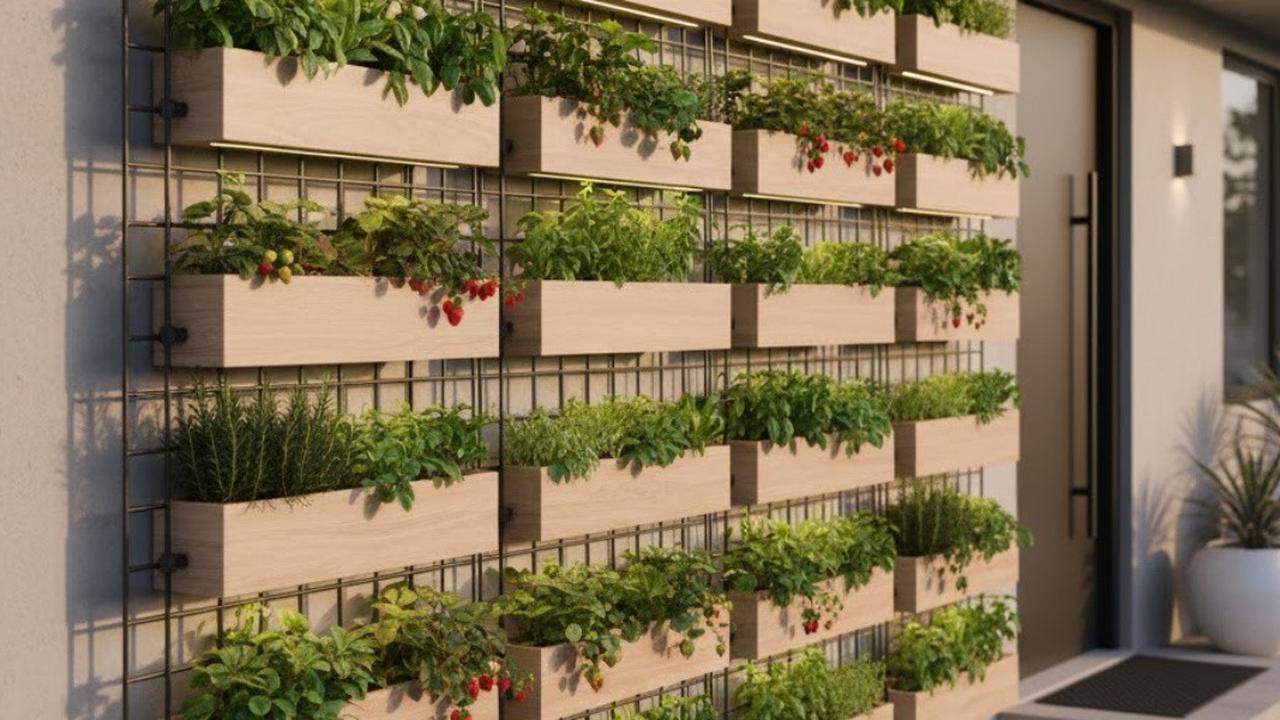Ilustrasi Desain Kebun Sayur Belakang Rumah