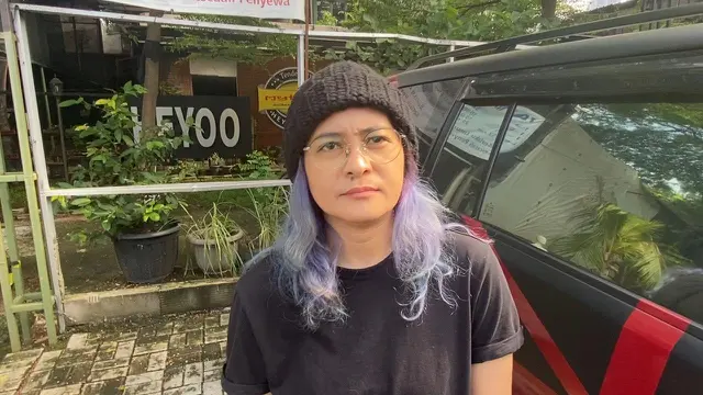 Mitha The Virgin di Kawasan Tendean, Jakarta Selatan, Senin (7/7/2025).