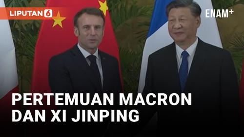 VIDEO: Emmanuel Macron Adakan Pertemuan Bilateral dengan Xi Jinping di Sela-Sela G20