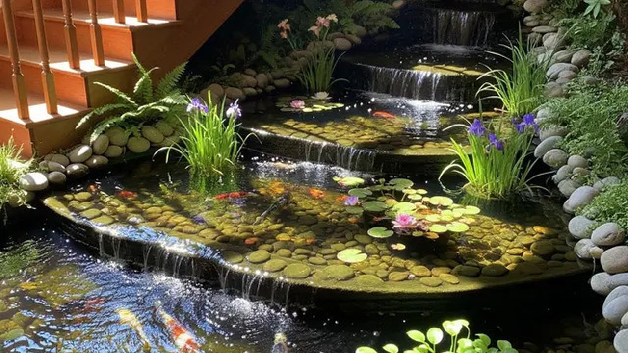 7 Desain Kolam Ikan Bawah Tangga untuk Rumah Minimalis Modern, Kekinian di 2025
