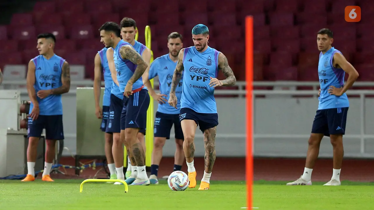 Latihan Resmi Timnas Argentina Jelang Laga FIFA Matchday Melawan Timnas Indonesia