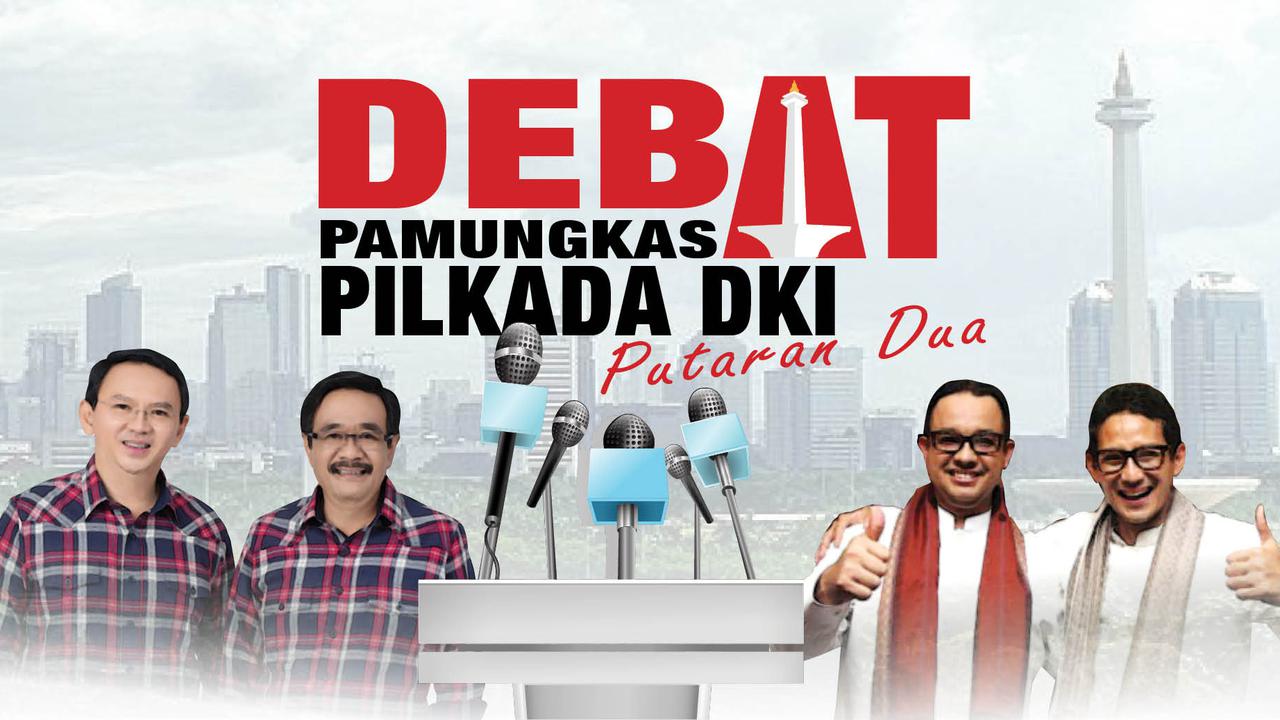 banner Debat Pilkada DKI Putaran Dua