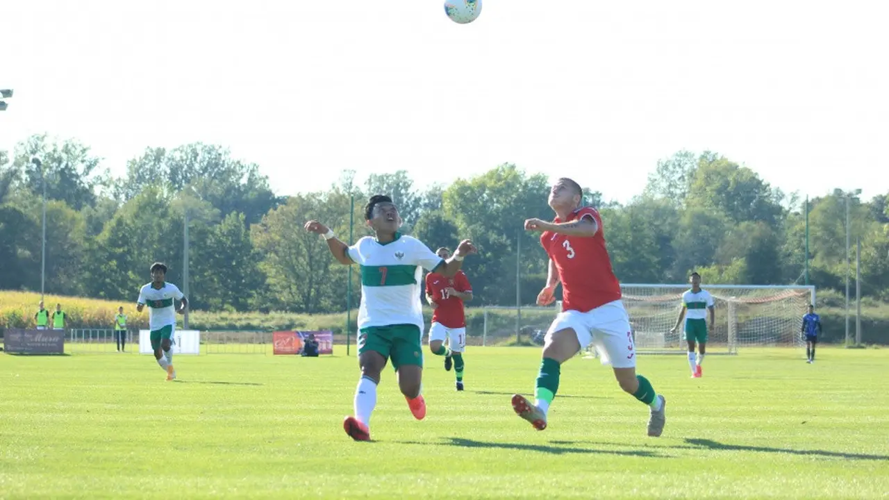 Timnas Indonesia U-19 Vs Bulgaria U-19.