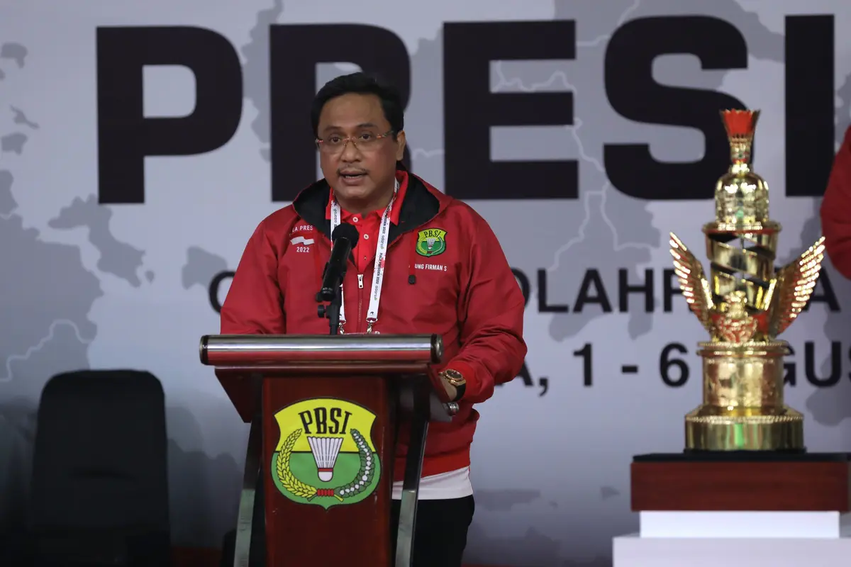 Ketua Umum PP PBSI Agung Firman Sampurna - Piala Presiden 2022 - Bulu Tangkis