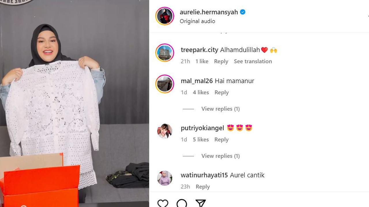 Postingan Aurel Diserbu Komentar Netizen
