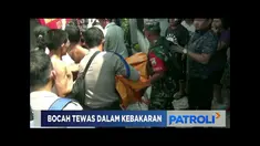 Anak balita tewas terjebak api di dalam rumah lantaran penghuni lupa matikan kompor saat memasak air.