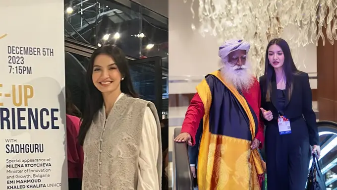 Gaya Simple Tapi Menawan Raline Shah Hadiri Konferensi di Dubai, Pancarkan Aura Lady Boss dengan Busana Monokrom