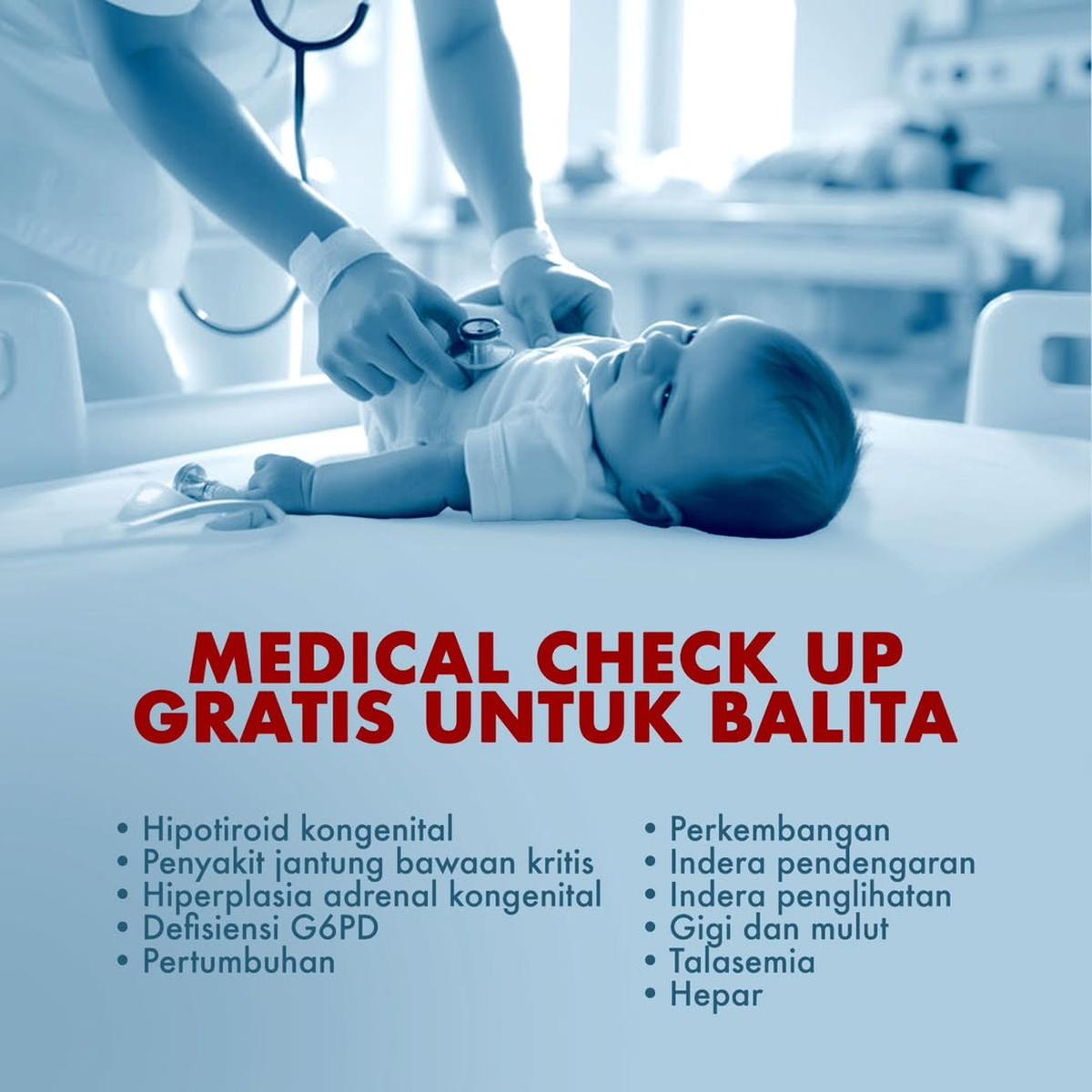 Kategori Medical Check Up Gratis dari Presiden Prabowo, Perhatikan Tiap Tes yang Diberikan