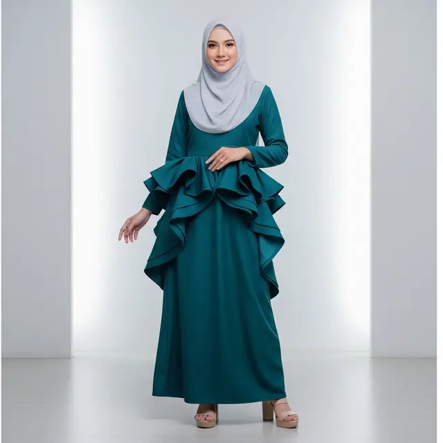 Gamis Rempel Pinggang