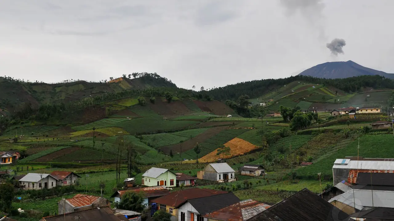 Suasana Desa Kawasan Zona Merah Gunung Slamet