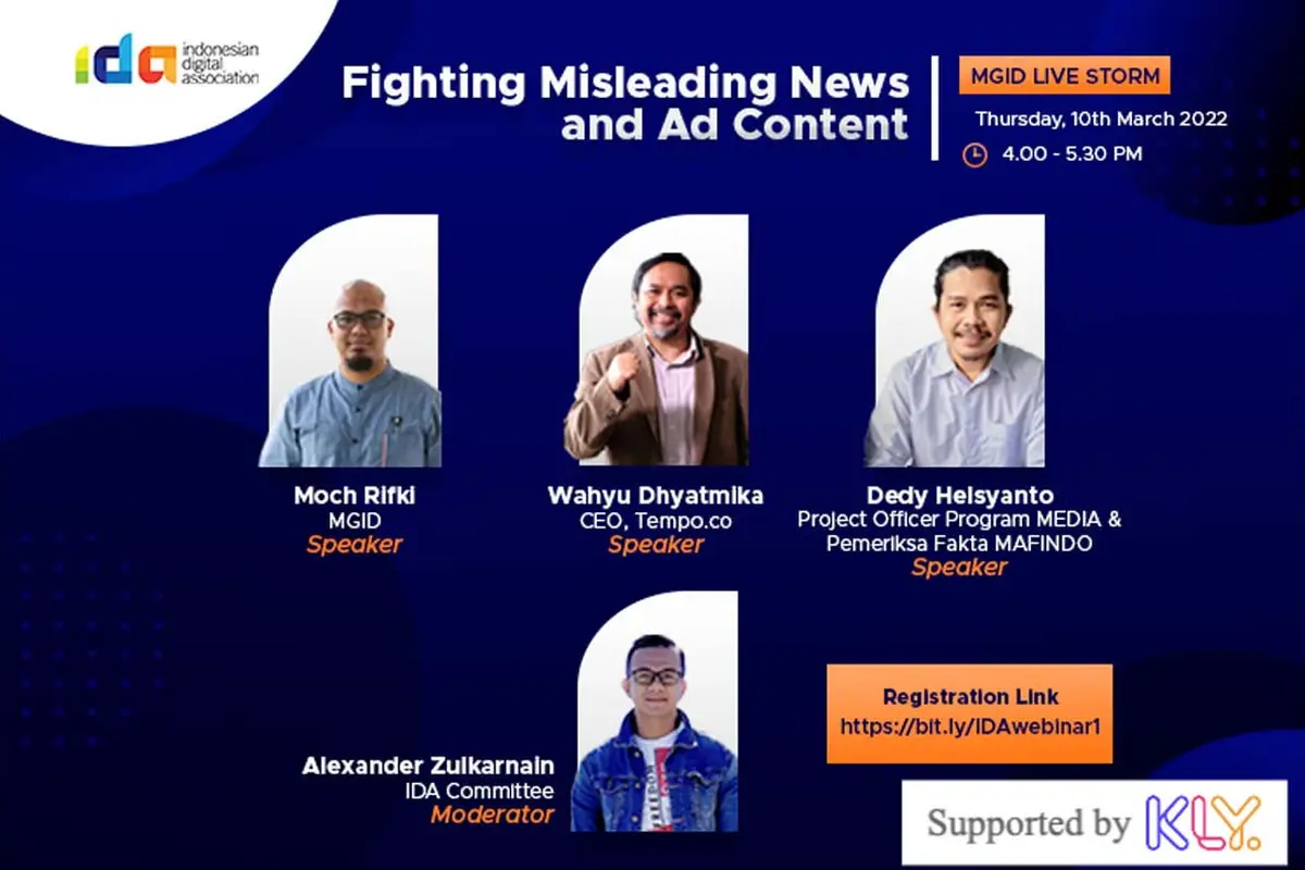 Webinar IDA bertajuk Fighting Misleading News & Ad Content