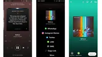 Spotify bisa di share ke Instagram Stories. Liputan6.com/ Yuslianson