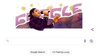 Musisi Didi Kempot ditampilkan di Google Doodle Minggu, 26 Februari 2023. (Dok. Google)