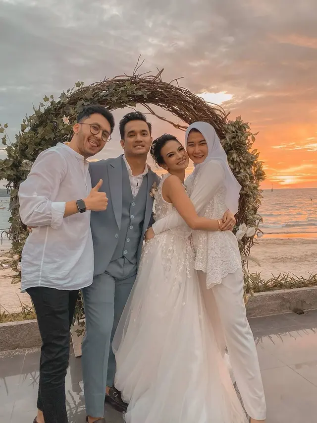 7 Momen Resepsi Pernikahan Vanessa Angel di Bali, Meriah Dihadiri Sahabat