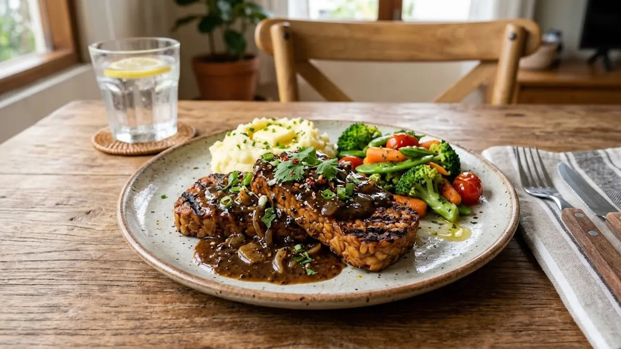Resep Steak Tempe Saus Lada Hitam, Alternatif Lezat Tanpa Daging