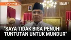 Bupati Pati Sudewo menjawab tuntutan masyarakat yang memintanya untuk mengundurkan diri pada Rabu (13/8/2025).