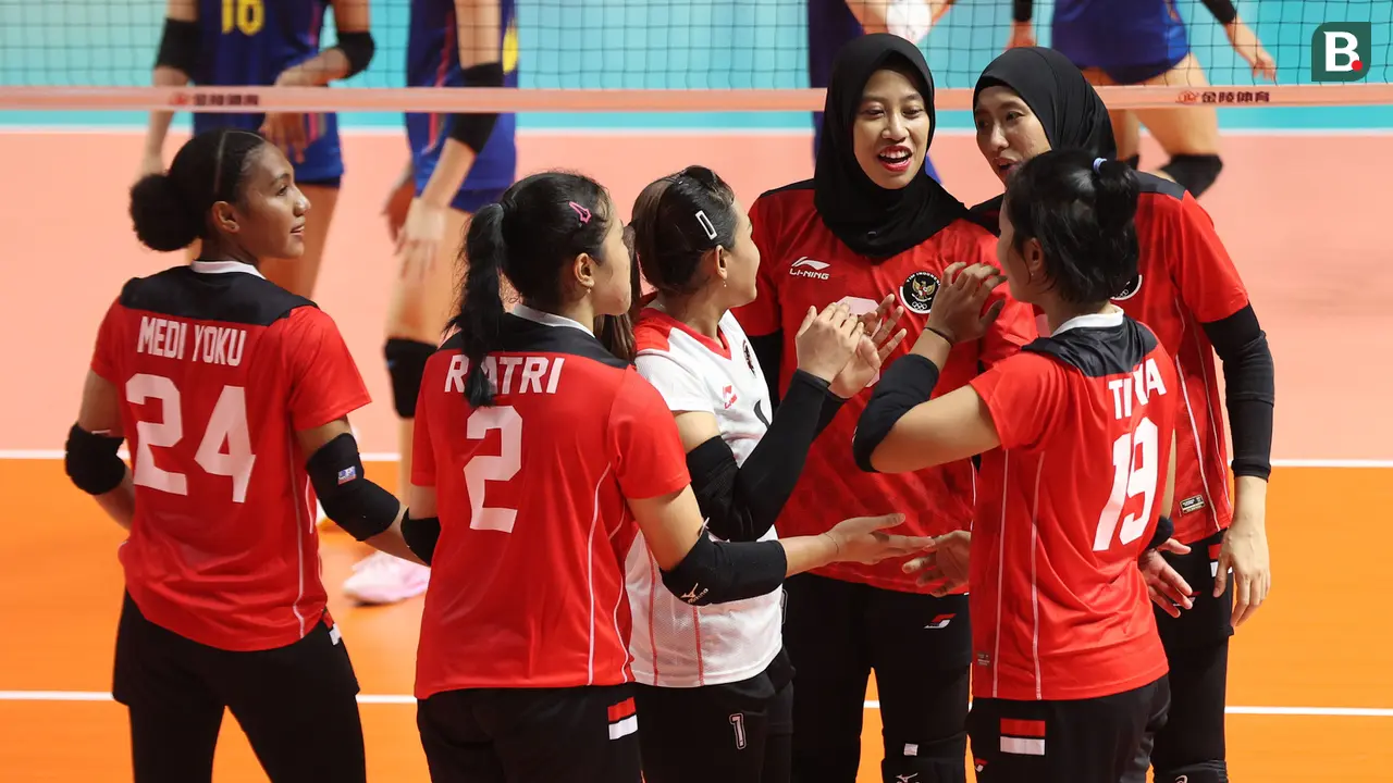 Timnas Bola Voli Putri Indonesia Vs Timnas Bola Voli Putri Thailand di SEA Games 2023