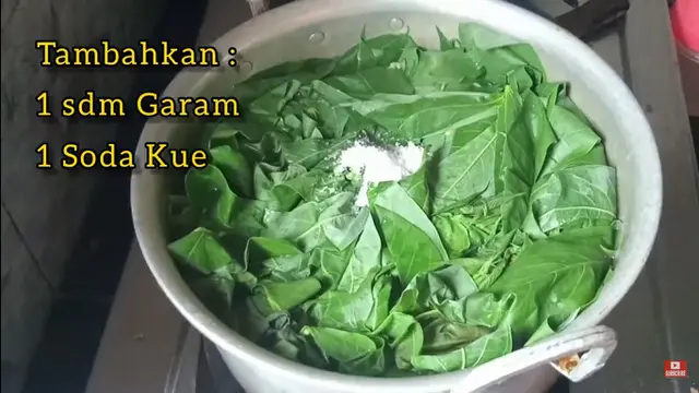 Cara Rebus Daun Singkong Supaya Tetap Hijau dan Tidak Keras Hanya dengan 2 Bahan