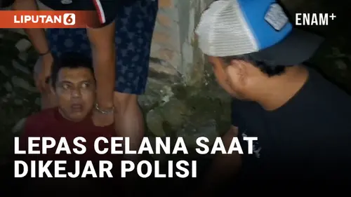 VIDEO: Pusing! Pengedar Narkoba di Padang Lepas Celana Saat Dikejar Polisi