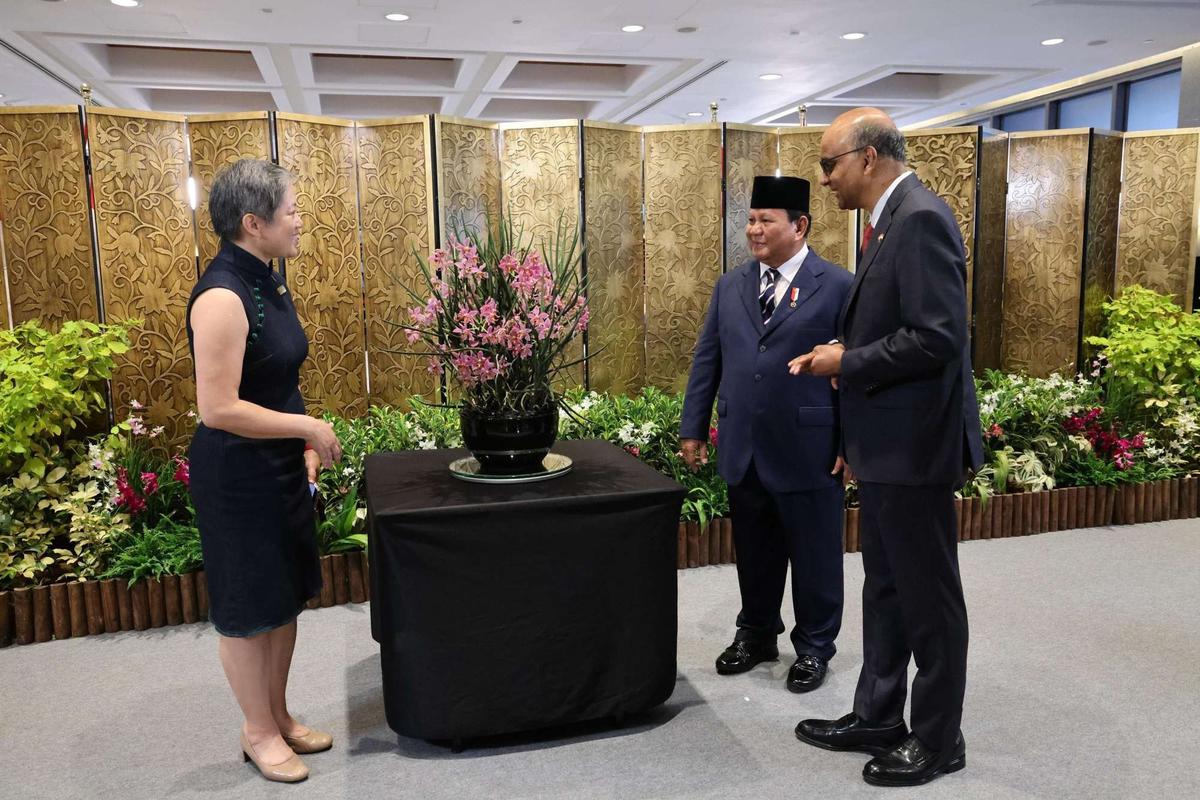 Cantiknya Anggrek Bernama Ibu Prabowo di Singapura