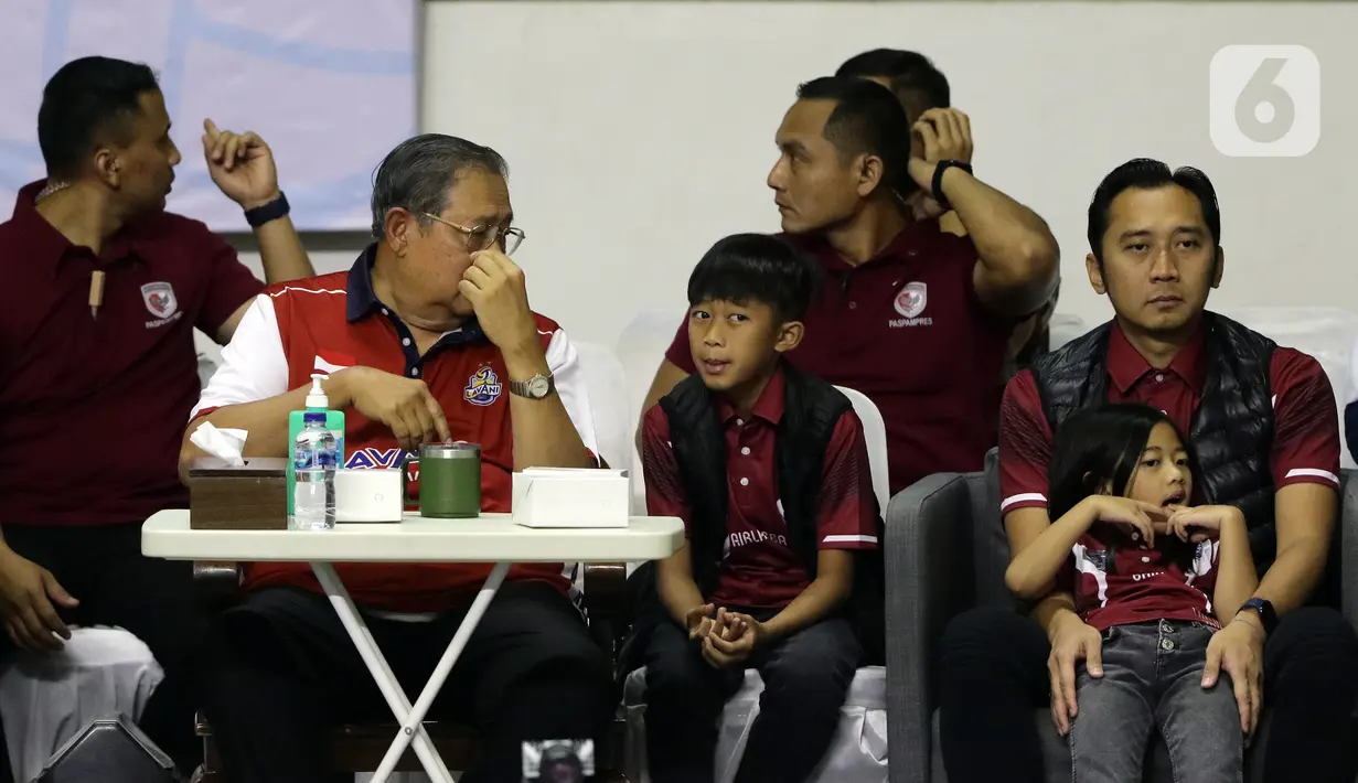 Dimas Saputra dan Fahran Halim menyumbang poin terbanyak untuk timnas voli putra Indonesia pada laga ini, yaitu masing-masing 15 poin. (Liputan6.com/Helmi Fithriansyah)