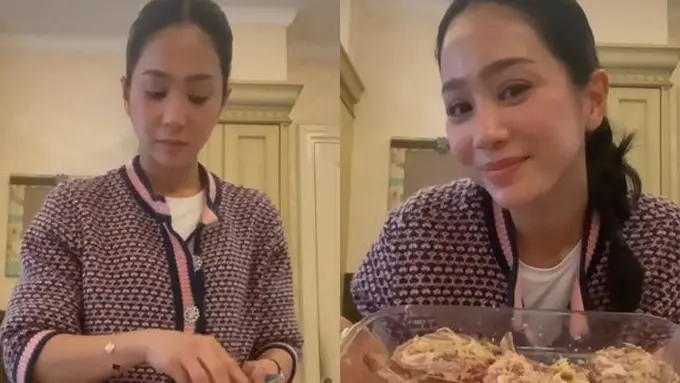 Bunga Zainal Bagikan Momen saat Masak Lamb Chop. (instagram/bungazainal05)