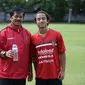 Pelatih Bali United, Indra Sjafri dan Muhammad Rafid Habibie (Sumber: Instagram/rafidhabibie)