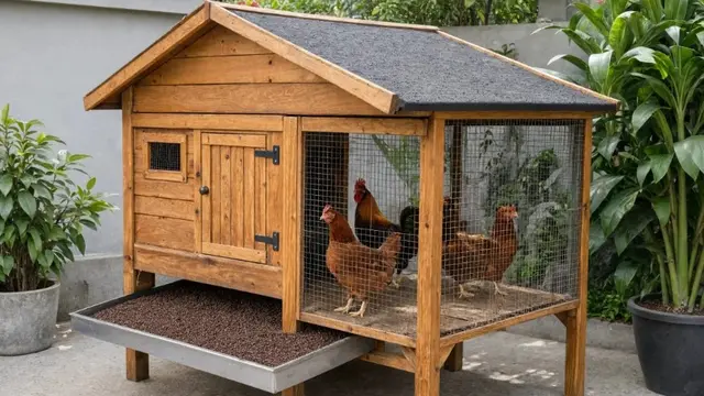 Desain Kandang Ayam di Pekarangan Sempit yang Tidak Bau dan Tetap Rapi (AI Generated)