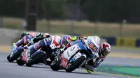 Pembalap Pertamina Mandalika SAG Team, Bo Bendsneyder di balapan Moto2 Prancis. (Dokumentasi Pertamina Mandalika SAG Team)