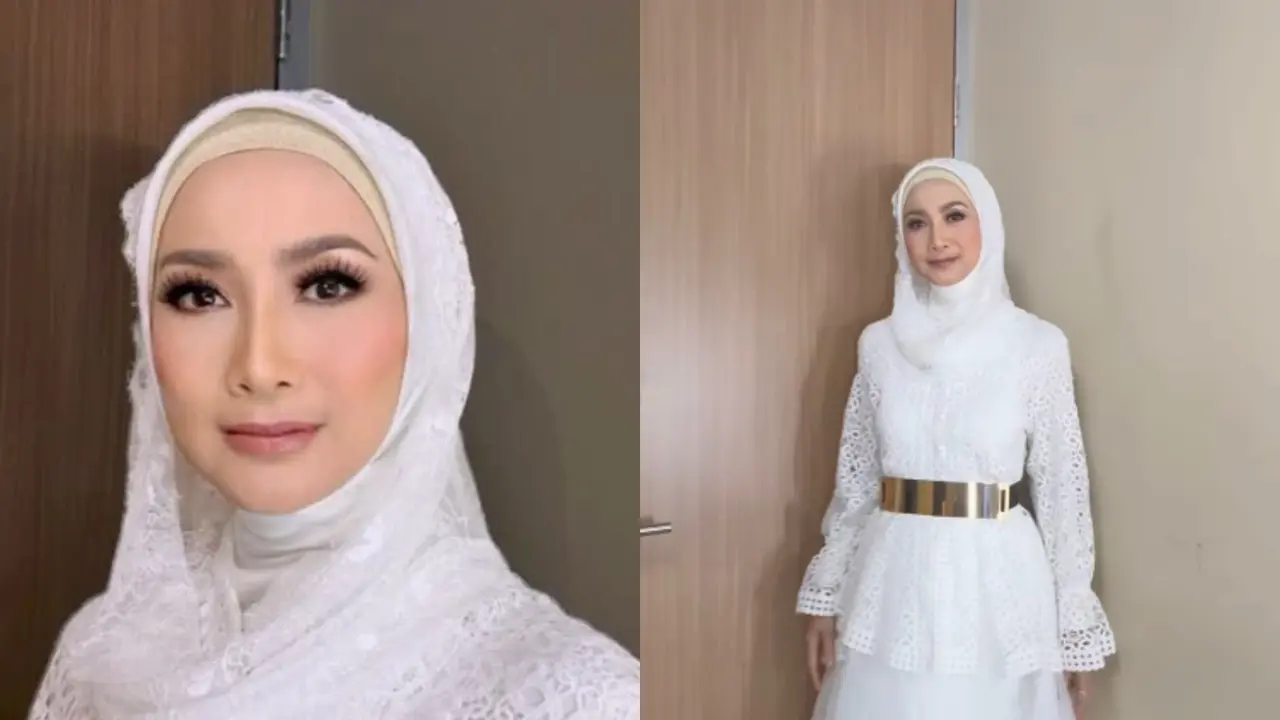 Potret Manglingi Desy Ratnasari dengan Wajah Awet Muda Berbalut Dress Putih Mirip Baju Pengantin