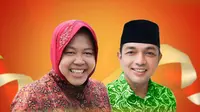 Kirab Budaya - Kawal Pendaftaran KPU: Tri Rismaharini dan Zahrul Azhar Asumta sebagai Calon Gubernur dan Calon Wakil Gubernur Jawa Timur.