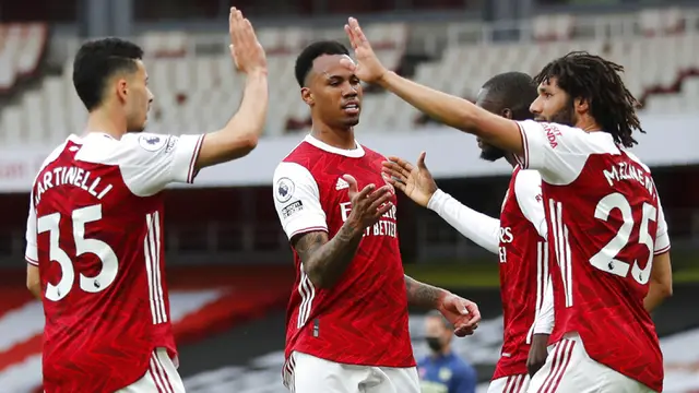 FOTO: Arsenal Pastikan West Bromwich Albion Terdegradasi