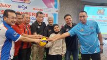 Konferensi pers Proliga 2026 di Yogyakarta, Senin (20/4/2026). Partai final akan berlangsung di GOR Amongrogo, Yogyakarta, pada 21-26 April 2026. (Bola.com/Ana Dewi)