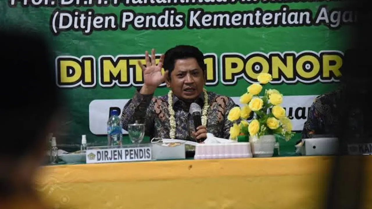 Direktur Jenderal Pendidikan Islam Kementerian Agama Muhammad Ali Ramdhani.