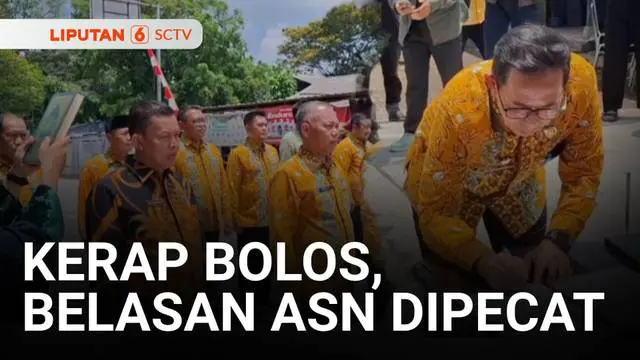 Kata siapa, aparatur sipil negara bisa bebas dari risiko pemecatan? Gara-gara kerap bolos kerja, belasan ASN di lingkungan Pemkab Subang, Jawa Barat, dipecat karena bikin rugi negara.