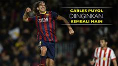 Berita video fans Barcelona menginginkan Carles Puyol kembali main untuk tim kesayangan. Hal ini berdasarkan polling di Twitter.