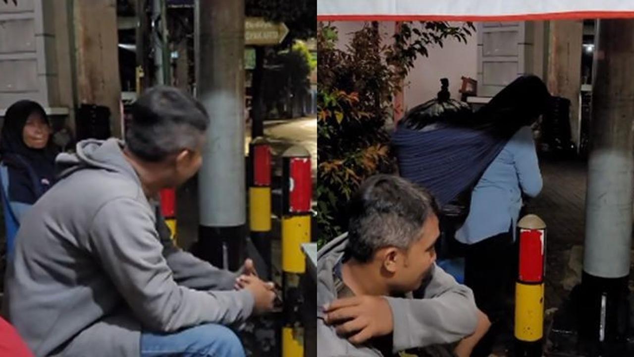 Potret Haru Seorang Ibu Pulang Sendiri Tengah Malam Usai Jualan di Pinggir Jalan, Tak Dijemput Sang Anak karena Dilarang Istri