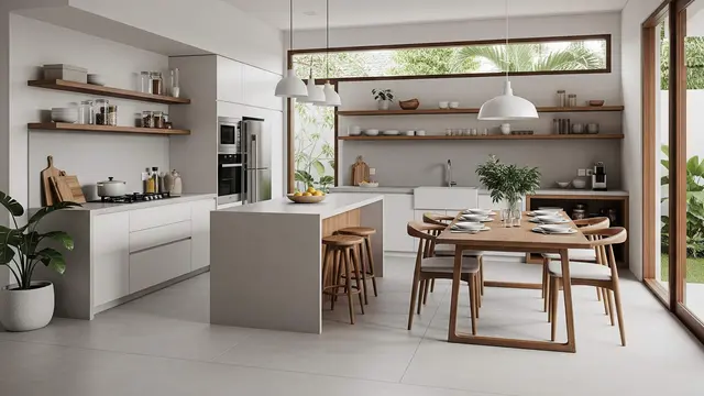 Model Rumah Mungil Tapi Punya Dapur dan Ruang Makan Lega