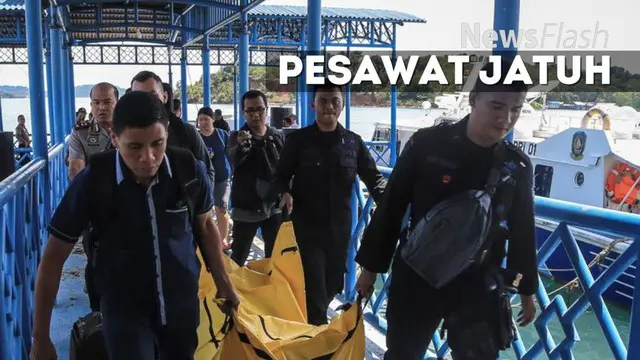 4 kantong jenzah korban pesawat jatuh yang di temukan di kepulauan Riau akan di identifikasi guna mengetahui identitas korban.