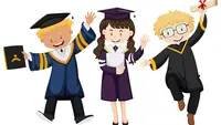 Ilustrasi kelulusan, lulus, wisuda. (Image by brgfx on Freepik)