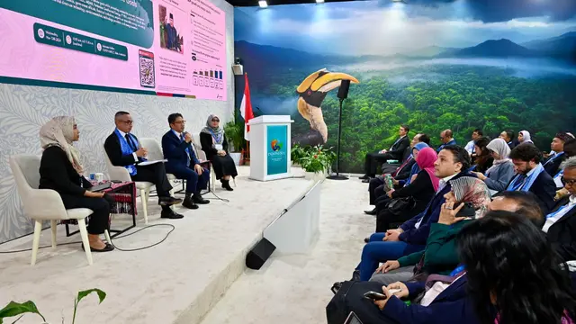 PT Pertamina Geothermal Energy Tbk (PGEO) menegaskan komitmen menjadikan Indonesia sebagai raksasa energi hijau dalam Conference of the Parties (COP) 29 di Baku, Azerbaijan. (Dok PGEO)