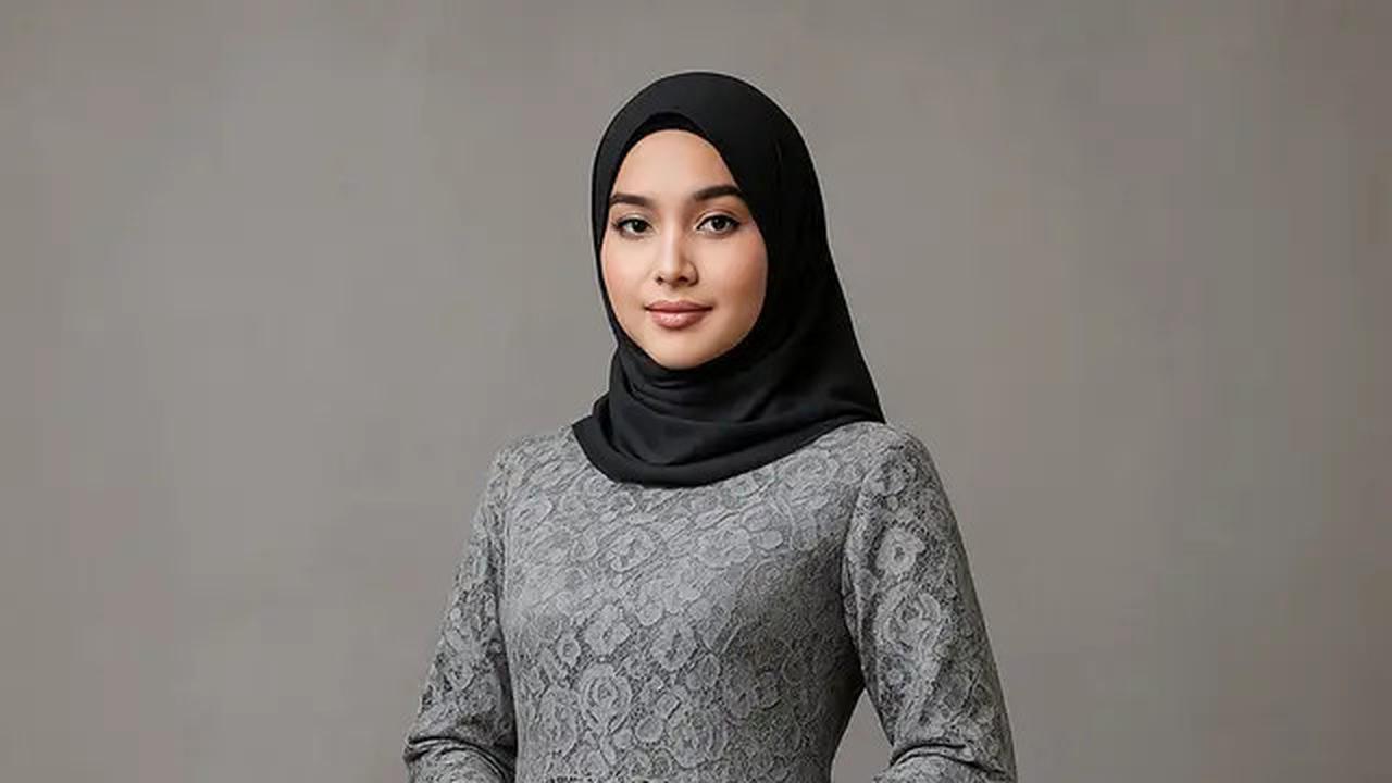 7 Gamis Syari Brokat Kombinasi Satin Mewah 2025, Bikin Penampilan Berkelas