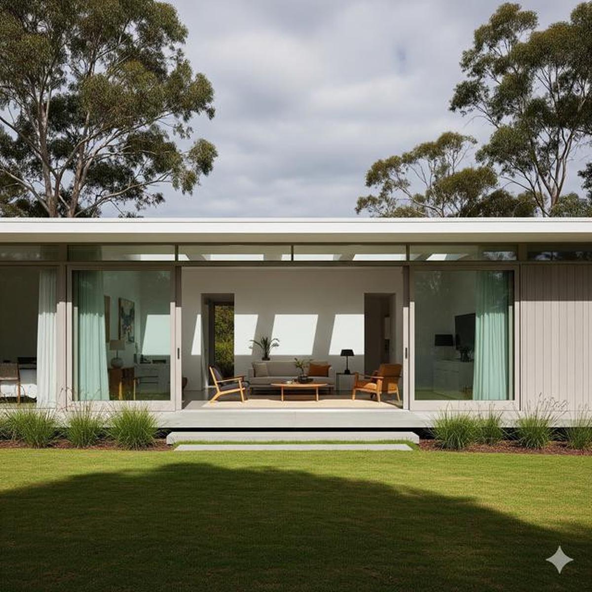 7 Desain Rumah Minimalis Modern dengan Kaca Luas di Dinding dan Jendela Besar