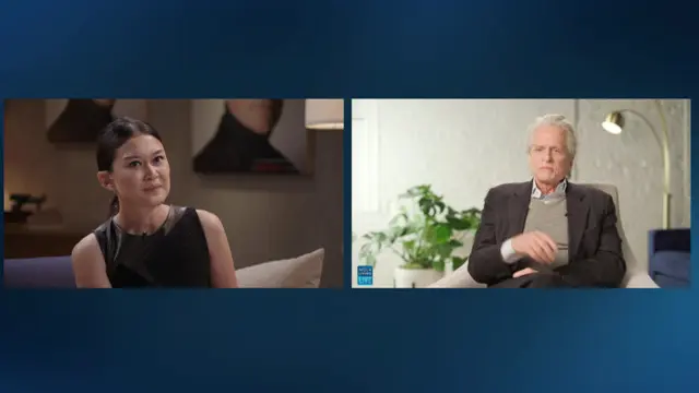 Marissa Anita berbincang dengan Michael Douglas di Mola Living Live.