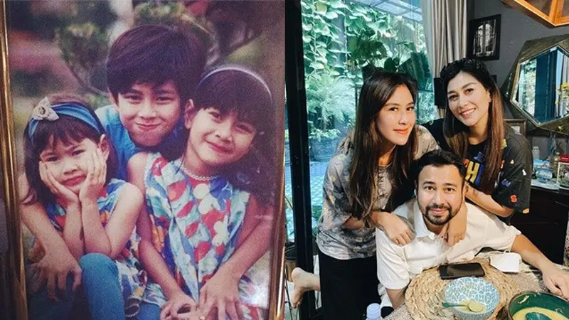 6 Potret Kebersamaan Raffi Ahmad dan Dua Adik Perempuannya, Kompak Sejak Kecil