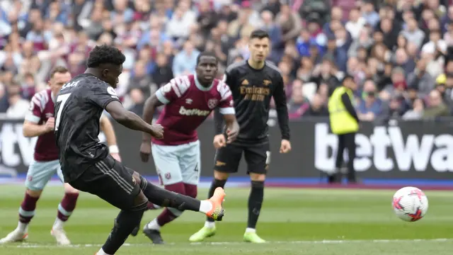 Bukayo Saka Gagal Penalti, Arsenal Ditahan Imbang West Ham di Liga Inggris