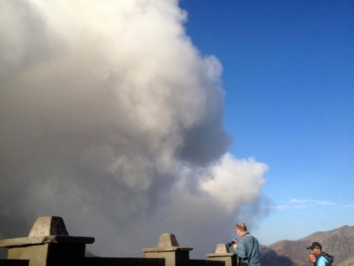 Gunung Bromo terus semburkan asap vulkanik