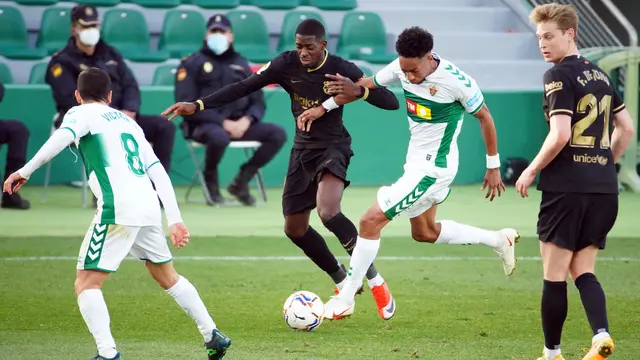 Liga Spanyol Elche vs Barcelona