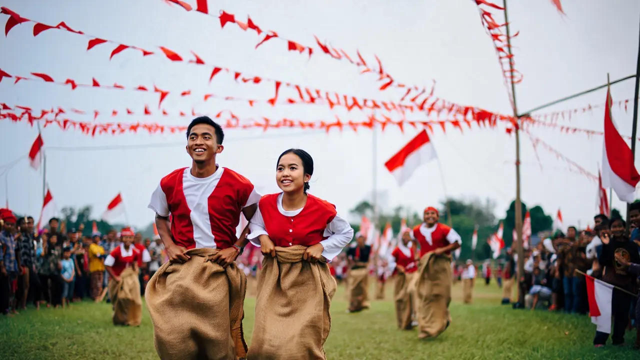 Inspirasi Lomba Couple 17 Agustus/Ilustrasi gambar oleh AI