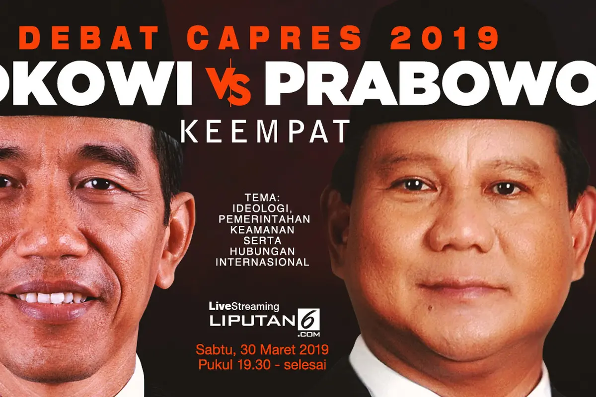 Live Streaming Debat Keempat Pilpres 2019